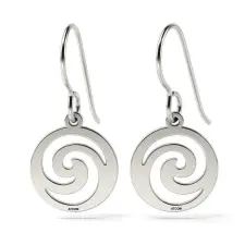 Atcom Jewelry ATCOM Mirage Ezüst Spirál Fülbevaló - 15 mm fülbevaló