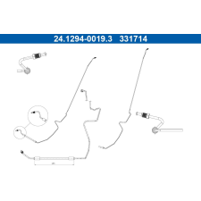 ATE fékcső ATE 24.1294-0019.3 autóalkatrész