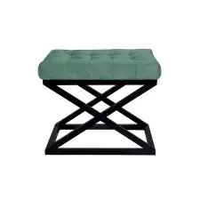  Atelier Del Sofa Pouffe Black Green Capraz - Fekete, Zöld v2 bútor
