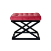  Atelier Del Sofa Pouffe BlackRed Capraz - fekete, piros