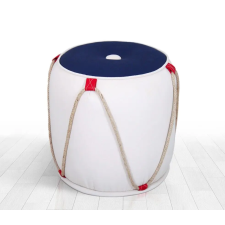  Atelier Del Sofa Pouffe Blue White Fora v3 - Blue, White bútor