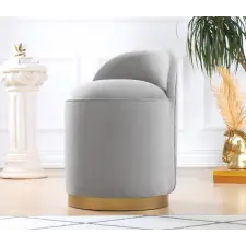  Atelier Del Sofa Pouffe Light Grey Dover - Light Grey bútor