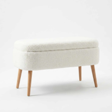  Atelier Del Sofa Pouffe White Oslo Wellsoft - White bútor