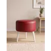  Atelier Del Sofa Puff Piros Az-Ovl-01-Byz - Piros