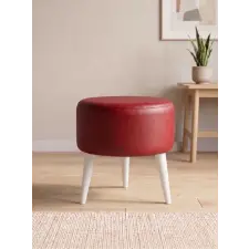  Atelier Del Sofa Puff Piros Az-Ovl-01-Byz - Piros bútor