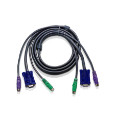 ATEN 2L-1003P/C PS/2-VGA KVM kábel - 3m (2L-1003P/C) kábel és adapter