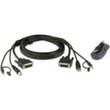 ATEN 2L-7D02UDX2 KVM kábel Fekete 1,8 M (14.01.7072) kábel és adapter