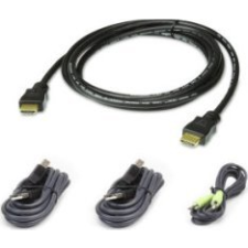 ATEN 2L-7D02UHX4 KVM kábel Fekete 1,8 M ( ) kábel és adapter