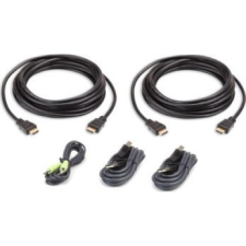 ATEN 2L-7D03UHX5 KVM kábel Fekete 3 M ( ) kábel és adapter