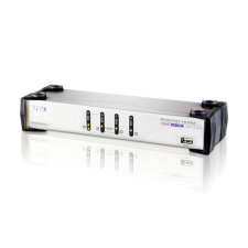 ATEN CS1744 4-Port USB VGA Dual Display/Audio KVMP Switch hub és switch