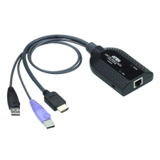 ATEN KA7188-AX HDMI / USB Type-A apa - RJ45 anya KVM Adapter kábel és adapter