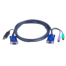 ATEN KVM Kábel PS/2-USB 2m 2L-5502UP kábel és adapter