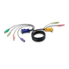 ATEN PS/2 KVM Cable with 3 in 1 SPHD and Audio 3m Black kábel és adapter