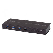 ATEN US3344I 4 x 4 USB3.2 Gen 1 Industrial Hub Switch hub és switch