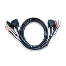 ATEN USB DVI-D Dual Link KVM Cable 1,8m Black kábel és adapter