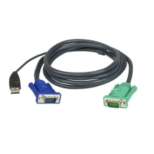 ATEN USB KVM Cable with 3 in 1 SPHD 1, 8m Black kábel és adapter
