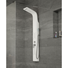 Atlantis Bologna WHITE zuhanypanel, rozsdamentes acél ZPB-84 csaptelep