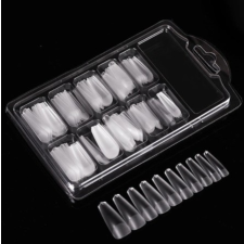  Átlátszó műköröm tip készlet - balerina tip