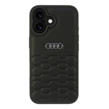 Audi AU-TPUPCIP16-GT/D2-BK Synthetic Leather keménytok iPhone 16 - fekete tok és táska