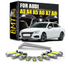  AUDI LED izzó készlet belső világításhoz A3 A4 A5 A6 A7 A5 S5 8TA-12db