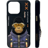 Audi Nimmy Cool&Cute 2.0 Monkey Tok iPhone 15 Pro Max - Fekete (N-KM-IP15-PRO-MAX-016)