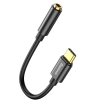  Audió adapter, USB Type-C - 3.5 mm jack átalakító, Baseus L54, fekete