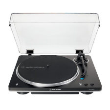 Audio-Technica AT-LP70XBTBS Teljesen automatikus, vezetéknélküli, szíjhajtású lemezjátszó, fekete-ezüst lemezjátszó