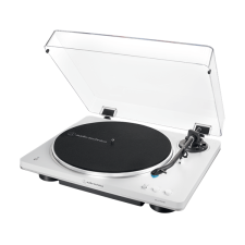 Audio-Technica at-lp70xbtws automata szíjhatásos fehér-ezüst bluetooth/bakelit lemezjátszó lemezjátszó