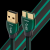 Audioquest Forest USB 3.0-A apa - Micro USB-B apa Összekötő kábel 0.75m - Fekete/Zöld (USBFOR30.75MI)