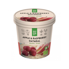 Auga Bio teljes kiőrlésű zabkása almával és málnával, 60g  *CZ-BIO-001 certifikát reform élelmiszer