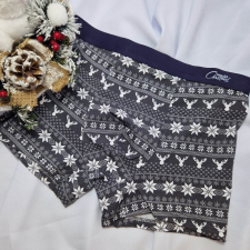 Aura Via Mikulásos boxeralsó rénszarvas mintás grafit L férfi alsó