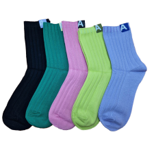 Aura Via Neon színű bordás női zokni 5 pár/cs 38-41 női zokni