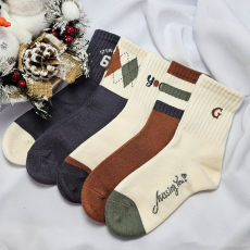 Aura Via Női gyapjú zokni rombusz mintás 35-38