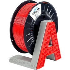 AURAPOL PET-G filament - piros, 1kg, 1,75mm, AURAPOL nyomtató kellék