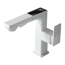 AUSTLER FH-3423 smart mosdó csaptelep - multifunkciós fej - vízhőfok kijelző (fehér) csaptelep
