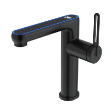 AUSTLER FH-3434E smart mosdó csaptelep - multifunkciós fej - vízhőfok kijelző (fekete) csaptelep