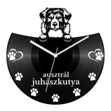  Ausztrál juhászkutya bakelit óra falióra