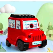  Autó formájú macis hegyező - piros hegyező