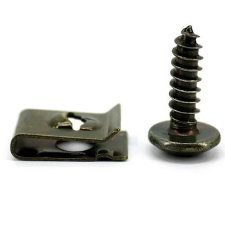  autó, motorkerékpár burkolat rögzítő fém csavaros U-profil kisháztartási gépek kiegészítői