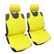 Autófejlesztés Trikóhuzat bolyhos pamut sárga ülésbetét, üléshuzat