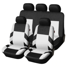 Autófejlesztés Univerzális üléshuzat garnitúra fekete-fehér (osztható) Exlusive ülésbetét, üléshuzat