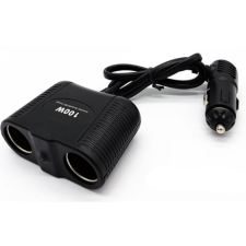 AUTOLIFE 13238 Szivargyújtó elosztó 2-es - állítható - 12/24V - MAX 100W