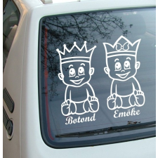  Autómatrica, Baba a kocsiban Királykás ikrek fiú-lány tapéta, díszléc és más dekoráció