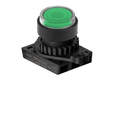 Autonics Nyomógomb kiemelt megvilágítható Zöld visszatérő jelöléssel/ IP52 villanyszerelés
