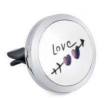 Autós aroma diffúzor klipsz - Love illatosító, légfrissítő