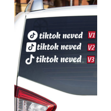  Autós matrica - Matrica egyedi TikTok neves információs címke