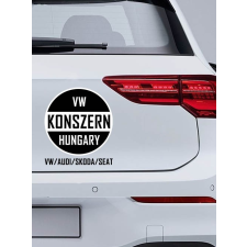  Autós matrica -VW-Konszern-Hungary-VW-AUDI-SKODA-SEAT logó információs címke