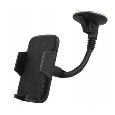  Autós tartó: Rebeltec M10 fekete univerzális tapadókorongos tartó flexibilis karral mobiltelefon kellék