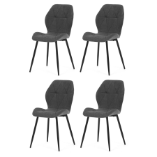 AUTRONIC CT-285 GREY2 étkezőszék szett, 4 db, szürke bútor