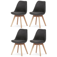 AUTRONIC CT-751 GREY2 étkezőszék szett, 4 db, szürke bútor